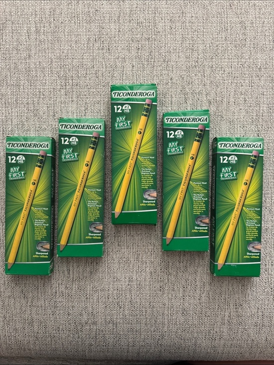 ticonderoga Other - 🆕✏️ Ticonderoga My First Pencils – Bundle of 5 Boxes (60 Total Pencils)